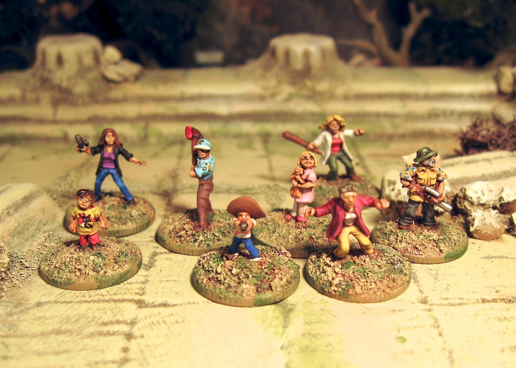 Khurasan Miniatures 15mm Walking Dead zombie survivors