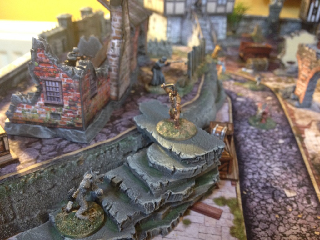 City Town Terrain for Mordheim or Frostgrave fantasy games