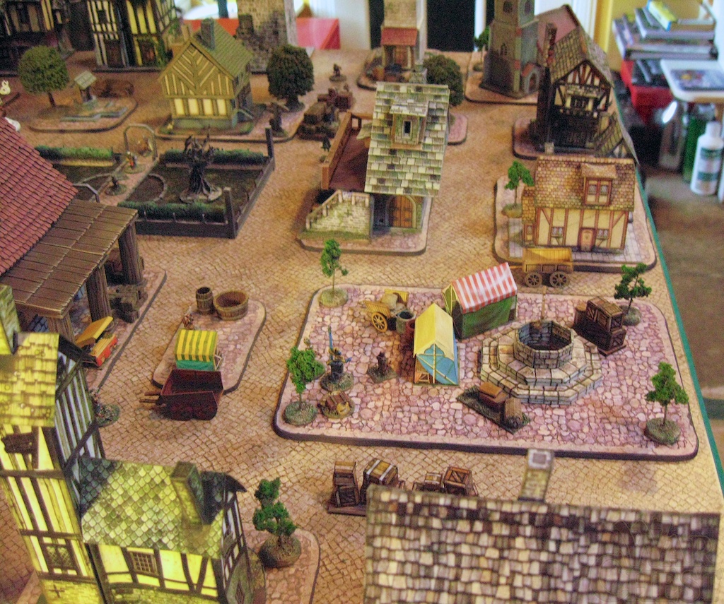 Graffam paper model fantasy town 15mm