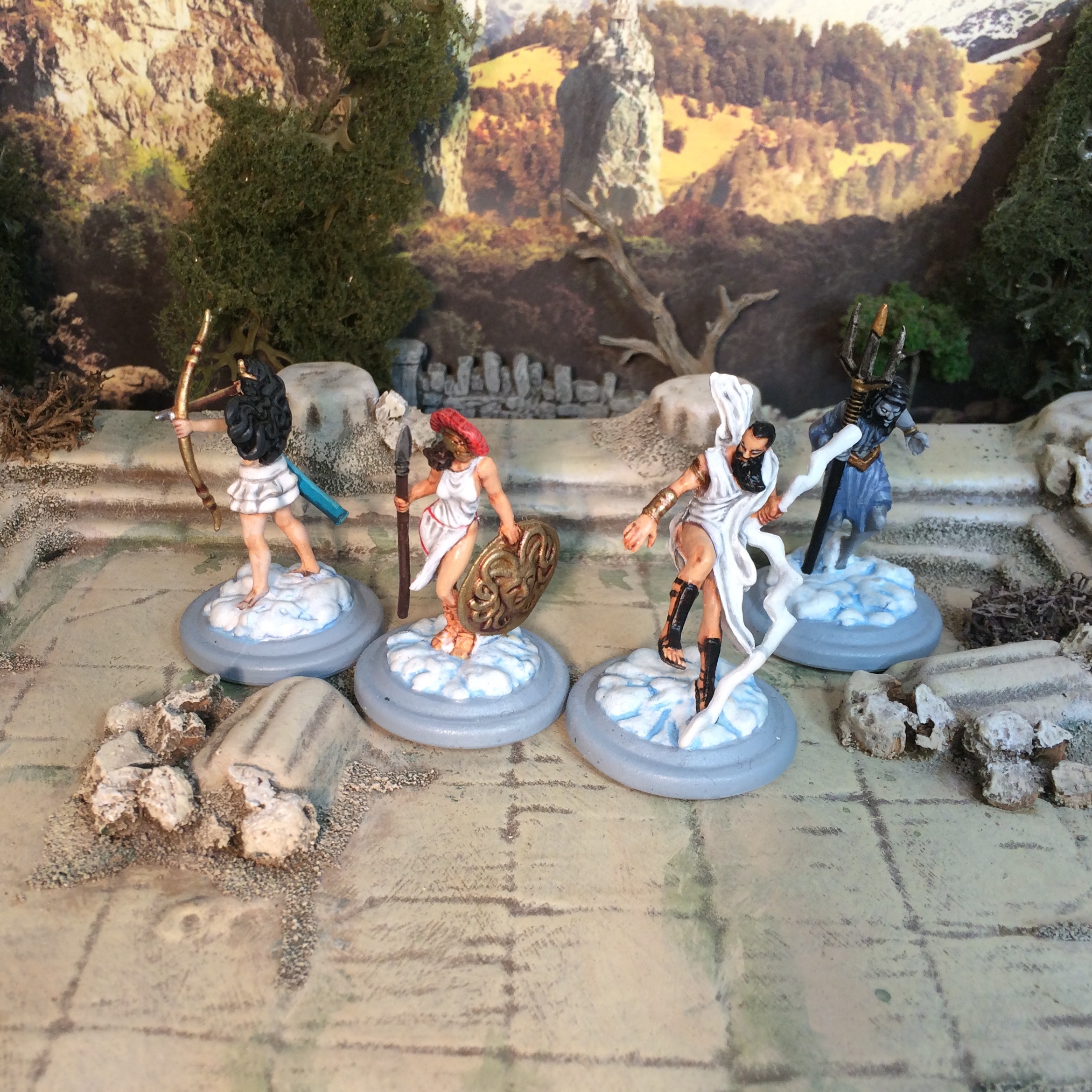 High Heavens Board Game Painted Miniatures 28mm Gods