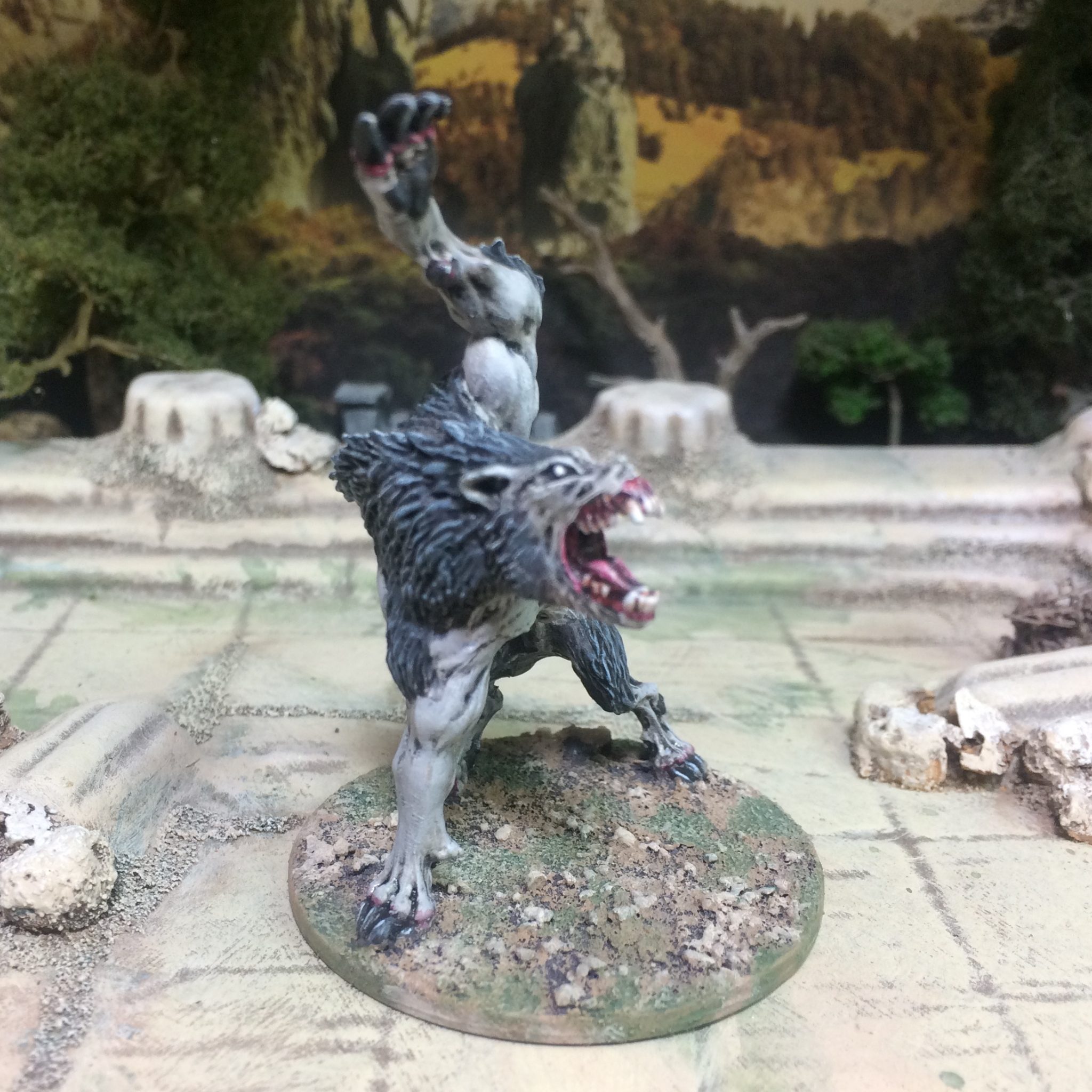 Zombicide Black Plague zombie werewolf abomination.